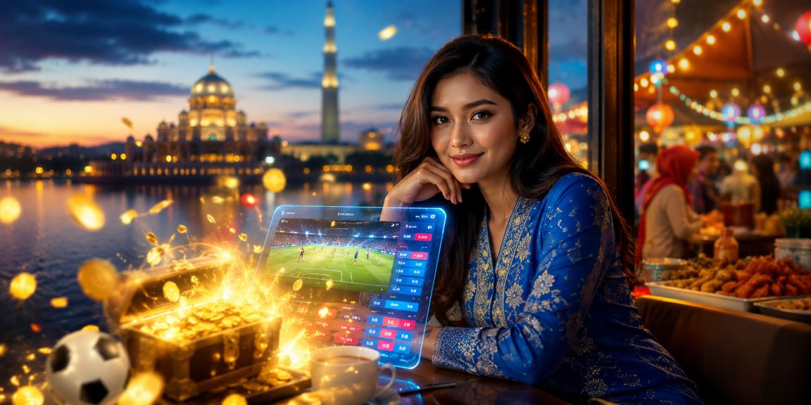 Pemain kasino memakai baju kurung tradisional bermain judi
